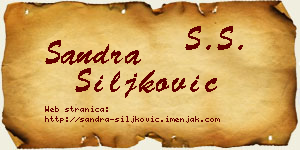 Sandra Šiljković vizit kartica